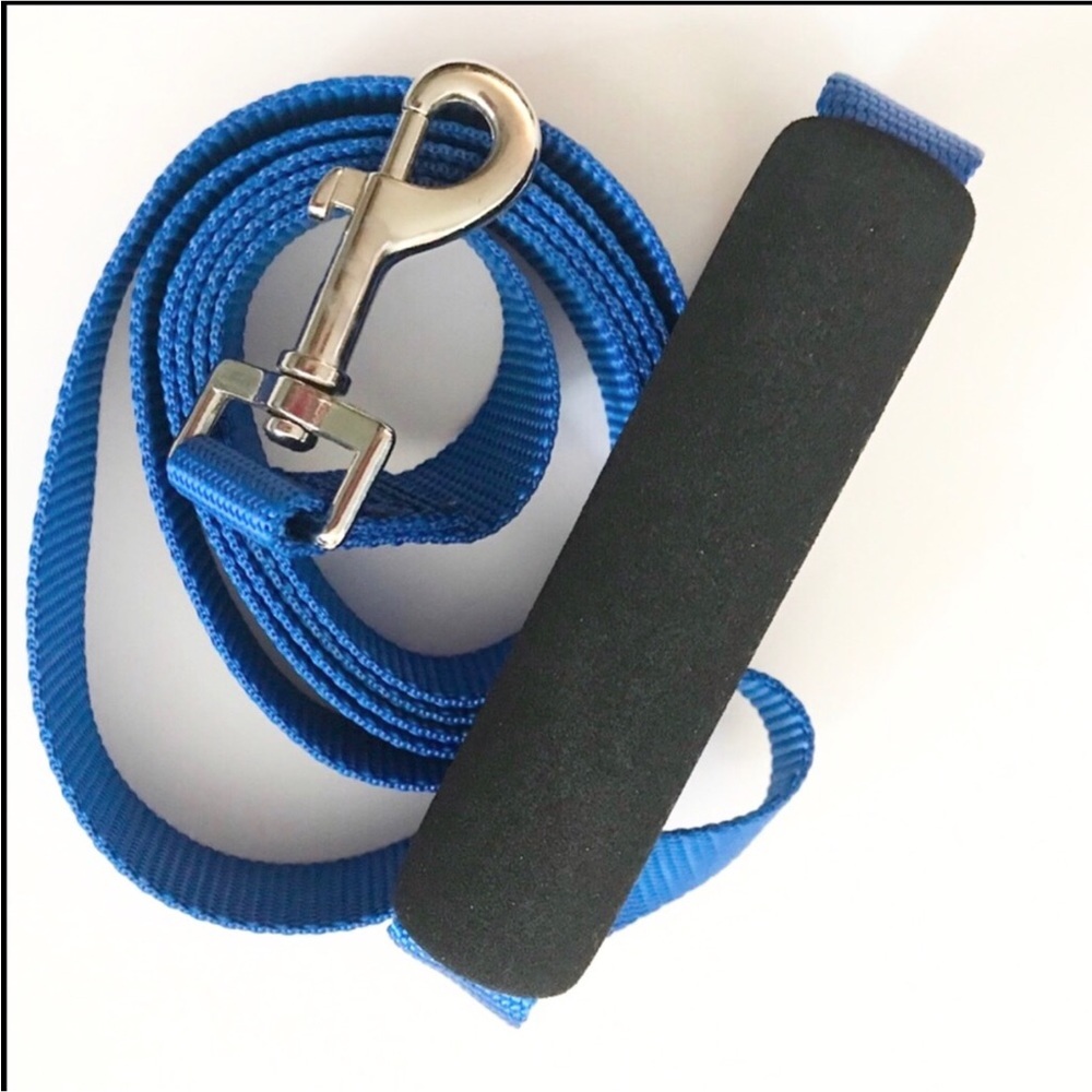 Easy Grip Handle Blue Dog Leash - NEW